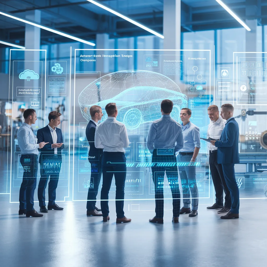 Engineering professionals working in an advanced industrial manufacturing facility